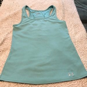Gorgeous perfect condition Tiffany blue Under Armor heat gear unlined tank!